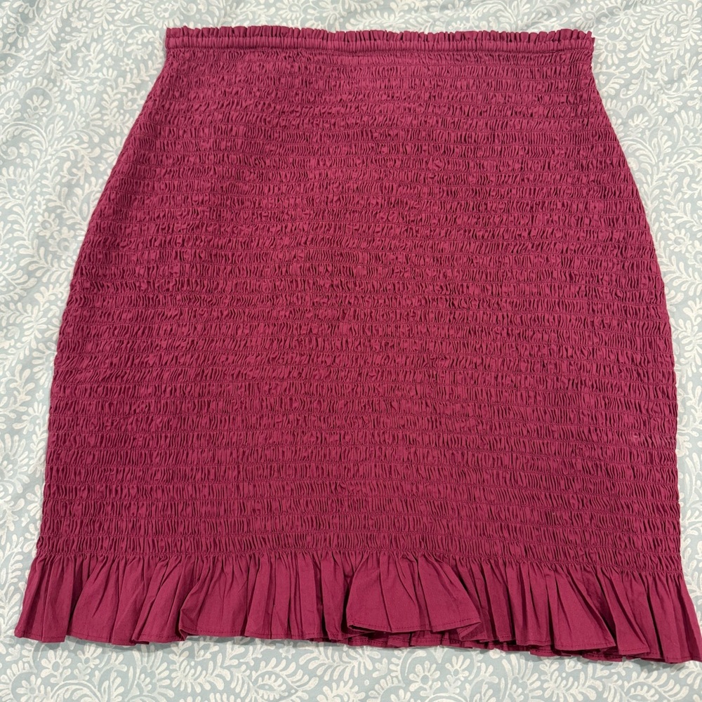 Anthropologie Smocked Berry Skirt